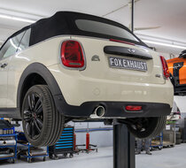 Fox Sportuitlaat Mini Cooper F56 en F57 - 3-deurs achterdemper - 1x100 Type 16P