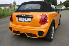 Fox Sportuitlaat Mini Cooper S - F56 &amp; F57 Achterdemper, middenuitlaat - 2x95x78 Type 68 Zwart