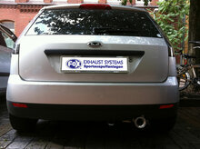 Fox Sportuitlaat Achterdemper voor Ford Fiesta MK6 ST150 - 1x90 Type 13