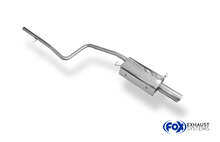 Fox Sportuitlaat Achterdemper voor Ford Fiesta MK6 inclusief verbindingspijp naar katalysator - 1x90 Type 14