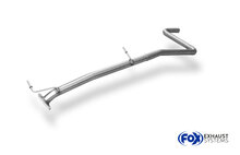 Fox Sportuitlaat Vervangingspijp voor de voordemper van de Ford Fiesta MK7/Fiste MK7 Sport benzine versie