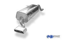 Fox Sportuitlaat Ford Fiesta MK7 - Zwart/Rode Editie Achterdemper - 145x65 Type 59
