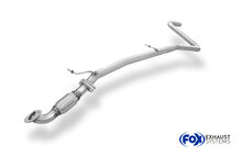 Fox Sportuitlaat Vervangingspijp voor de voordemper van de Ford Fiesta MK7/Fiste MK7 Sport benzine versie