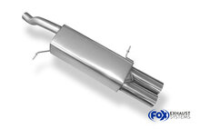 Fox Sportuitlaat Achterdemper voor Ford Fiesta MK7 ST - 2x90 Type 12