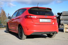 Fox Sportuitlaat Ford Fiesta MK8 - JHH Achterdemper - 1x100 Type 25