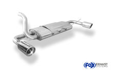Fox Sportuitlaat Ford Focus MK1 Hatchback Type DAW/DBW Achterdemper dwarsuitgang rechts/links - 1x90 Type 17 rechts/links