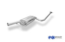 Fox Sportuitlaat Ford Focus MK1 DAW/DBW/DFW/DNW 1.8l voor geluiddemper