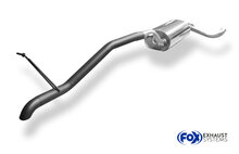 Fox Sportuitlaat Ford Focus MK2 Turnier achterdemper - 1x55 Type 26 zwart gelakt (diesellook)