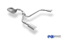 Fox Sportuitlaat Ford Focus MK2 Hatchback Facelift Achterdemper Rechts/Links Uitlaat - 106x71 Type 32 Rechts/Links