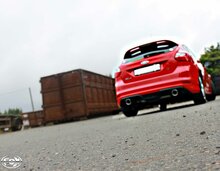 Fox Sportuitlaat Ford Focus MK3 S Hatchback Achterdemper Rechts/Links Uitlaat - 1x100 Type 16 Rechts/Links