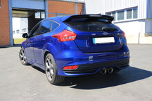Fox Sportuitlaat Ford Focus MK3 ST Hatchback Achterdemper met dwarsgeplaatste uitlaat in het midden - 2x100 Type 25 midden