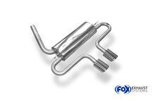 Fox Sportuitlaat Ford Focus MK3 ST Hatchback Achterdemper met dwarsgeplaatste uitlaat in het midden - 2x115x85 Type 32 midden