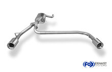 Fox Sportuitlaat Ford Focus MK3 Hatchback - Diesel Achterdemper Rechts/Links Uitgang - 1x90 Type 13 Rechts/Links