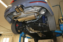 Fox Sportuitlaat Ford Focus MK3 ST Turnier Diesel Achterdemper met dwarsuitlaat in het midden - 2x100 Type 25 midden