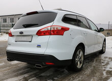 Fox Sportuitlaat Ford Focus MK3 Ecoboost - Turniker/Estate Achterdemper Rechts/Links Uitlaat - 145x65 Type 59 Rechts/Links