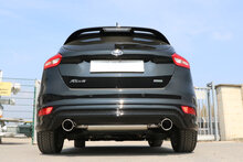 Fox Sportuitlaat Ford Focus MK3 ST-Line Hatchback Achterdemper Rechts/Links Uitlaat - 1x100 Type 16 Rechts/Links