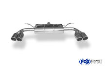 Fox Sportuitlaat Ford Focus MK4 ST-Line - Onafhankelijke wielophanging, uitlaatdemper achter, uitlaat links/rechts - 2x90 Type 25 links/rechts