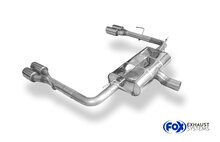 Fox Sportuitlaat Ford Focus MK4 Turnpike/Estate ST-Look Achterdemper Rechts/Links Uitlaat - 2x80 Type 25 Rechts/Links