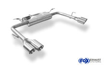 Fox Sportuitlaat Ford Focus MK4 Turnpike/Estate ST-Look Achterdemper Rechts/Links Uitlaat - 2x80 Type 25 Rechts/Links