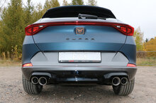 Fox Sportuitlaat CUPRA Formentor 4x4 half uitlaatsysteem vanaf katalysator - 2x100 type 25 binnen en 2x90 type 25 buiten - met 2 elektronische kleppen