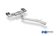 Fox Sportuitlaat CUPRA Formentor 4x4 half uitlaatsysteem vanaf katalysator - 2x100 Type 25 rechts/links zwart ge&euml;mailleerd - met 2 elektronische kleppen