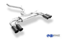 Fox Sportuitlaat CUPRA Formentor 4x4 half uitlaatsysteem vanaf katalysator - 2x100 Type 25 rechts/links zwart ge&euml;mailleerd - met 2 elektronische kleppen