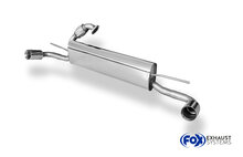 Fox Sportuitlaat Smart Fortwo Coup&eacute; 451 achterdemper, dwarsuitlaat rechts/links, inclusief flexibel stuk - 1x70 type 24 rechts/links