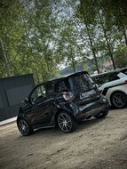 Fox Sportuitlaat Smart Fortwo 453 Coup&eacute; &amp; Cabrio Achterdemper dwarsuitgang rechts/links incl. flexibel stuk - 1x90 Type 25 rechts/links zwart