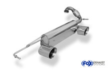Fox Sportuitlaat Smart Fortwo 453 Coup&eacute; &amp; Cabrio Achterdemper dwarsuitgang rechts/links incl. flexibel stuk - 1x100 Type 25 rechts/links