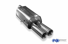 Fox Sportuitlaat Achterdemper Ford Galaxy WGR/ VW Sharan 7M - 2x80 Type 24