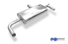 Fox Sportuitlaat Mercedes GLA - X156 4-matic achterdemper, dwarsuitlaat rechts/links - 1x50mm rechts/links uitlaat in de originele uitlaatpijpen