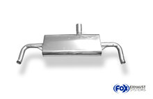 Fox Sportuitlaat Mercedes GLA - X156 4-matic achterdemper, dwarsuitlaat rechts/links - 1x50mm rechts/links uitlaat in de originele uitlaatpijpen