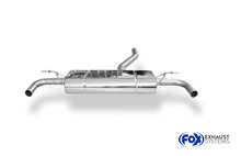 Fox Sportuitlaat Mercedes GLA - X156 Achterdemper dwarsuitlaat rechts/links - zonder uitlaatpijpen met 90&deg; bochten voor modellen met originele uitlaatpijpafwerking