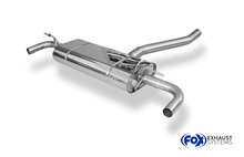 Fox Sportuitlaat Mercedes GLA - X156 Achterdemper dwarsuitlaat rechts/links - zonder uitlaatpijpen met 90&deg; bochten voor modellen met originele uitlaatpijpafwerking