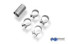 Fox Sportuitlaat VW Golf MK1 GTI achterdemper &Oslash;63,5 mm - 1x63,5 Type 10 links
