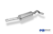 Fox Sportuitlaat VW Golf MK1 GTI achterdemper &Oslash;63,5 mm - 1x63,5 Type 23