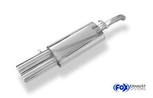 Fox Sportuitlaat VW Golf MK2 Type 19E Achterdemper - 2x76 Type 13