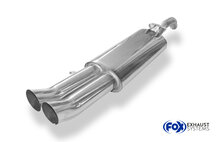 Fox Sportuitlaat VW Golf MK2 Type 19E Achterdemper - 2x76 Type 18