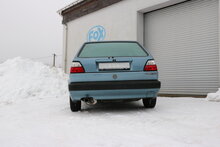 Fox Sportuitlaat VW Golf MK2 Type 19E Achterdemper - 1x63 Type 10