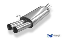 Fox Sportuitlaat VW Golf MK3/IV Cabriolet Achterdemper - 2x76 Type 10