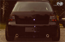 Fox Sportuitlaat VW Golf MK4 achterdemper, rechter/linker uitlaat, &Oslash;63,5 mm - 1x90 Type 17 rechts/links R32 design