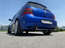 Fox Sportuitlaat VW Golf MK4 R32 Achterdemper Rechts/Links Uitlaat - 1x100 Type 24 Rechts/Links