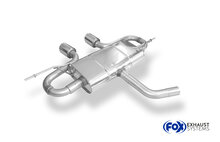 Fox Sportuitlaat VW Golf MK5 achterdemper, centrale uitlaat, R32-uitvoering - 2x90 Type 16 midden