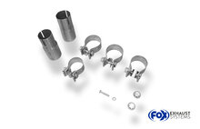 Fox Sportuitlaat VW Golf MK5 achterdemper, centrale uitlaat, R32-uitvoering - 2x90 Type 16 midden