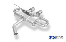 Fox Sportuitlaat VW Golf MK5 achterdemper, centrale uitlaat, R32-uitvoering - 2x100 Type 17 midden