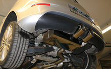 Fox Sportuitlaat VW Golf MK5 R32 achterdemper, middenuitlaat - 2x100 Type 16