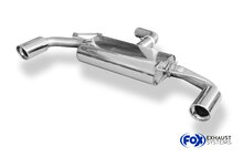 Fox Sportuitlaat VW Golf MK6 GTI + Cabriolet Achterdemper Rechts/Links Uitlaat - 1x100 Type 17 Rechts/Links