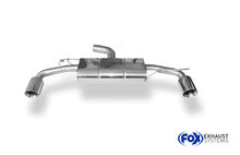 Fox Sportuitlaat VW Golf MK6 GTI + Cabriolet Achterdemper Rechts/Links Uitlaat - 1x100 Type 25 Rechts/Links