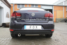 Fox Sportuitlaat VW Golf MK6 Cabriolet Achterdemper - 1x90 Type 13