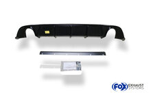 Fox Sportuitlaat VW Golf MK7 Facelift starre achteras - mat inzetstuk, achterdemper rechts/links - 1x114 Type 25 rechts/links incl. achterinzetstuk matzwart